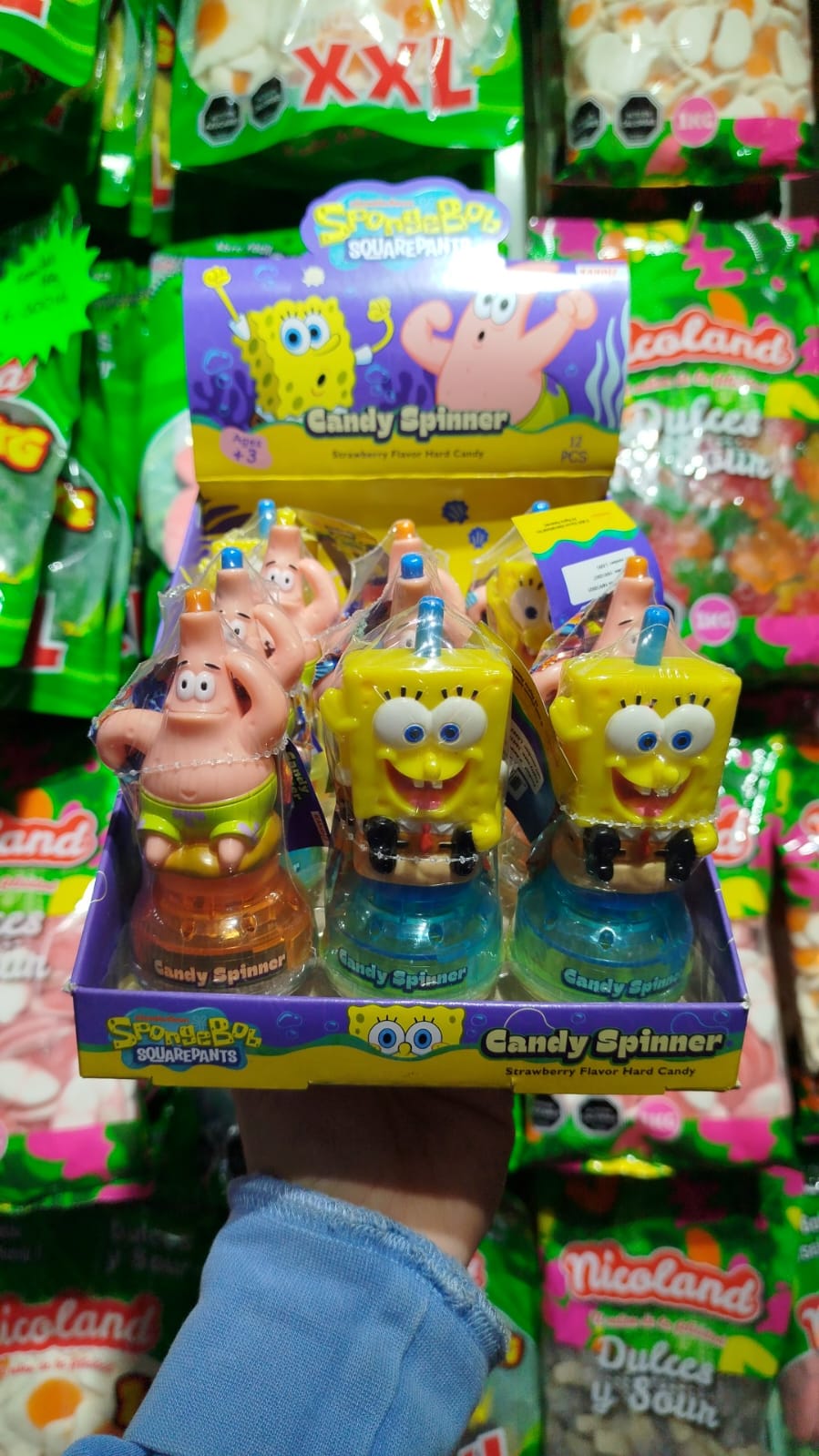 12 spinner con dulces Bob esponja