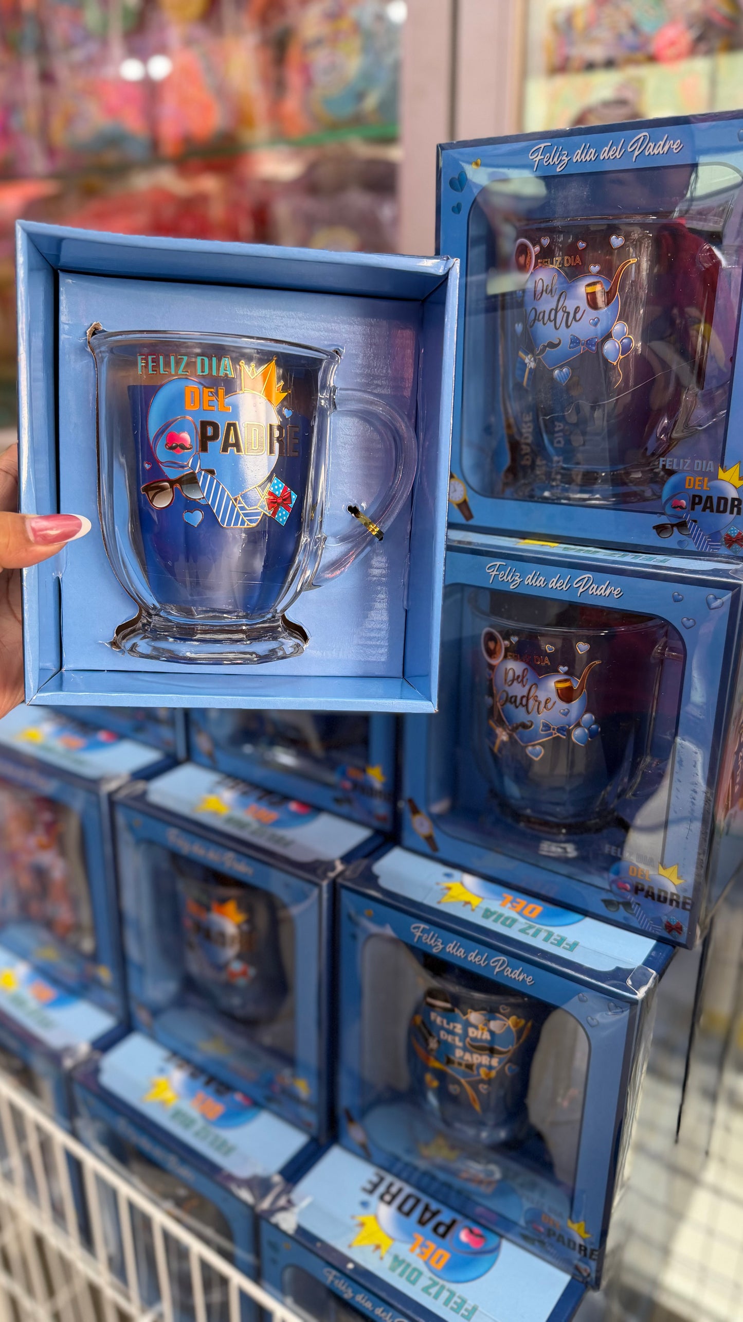 Taza vidrio día del padre