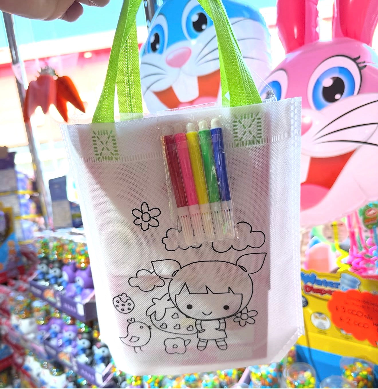 Docena bolsa para pintar con lápices diseños surtidos
