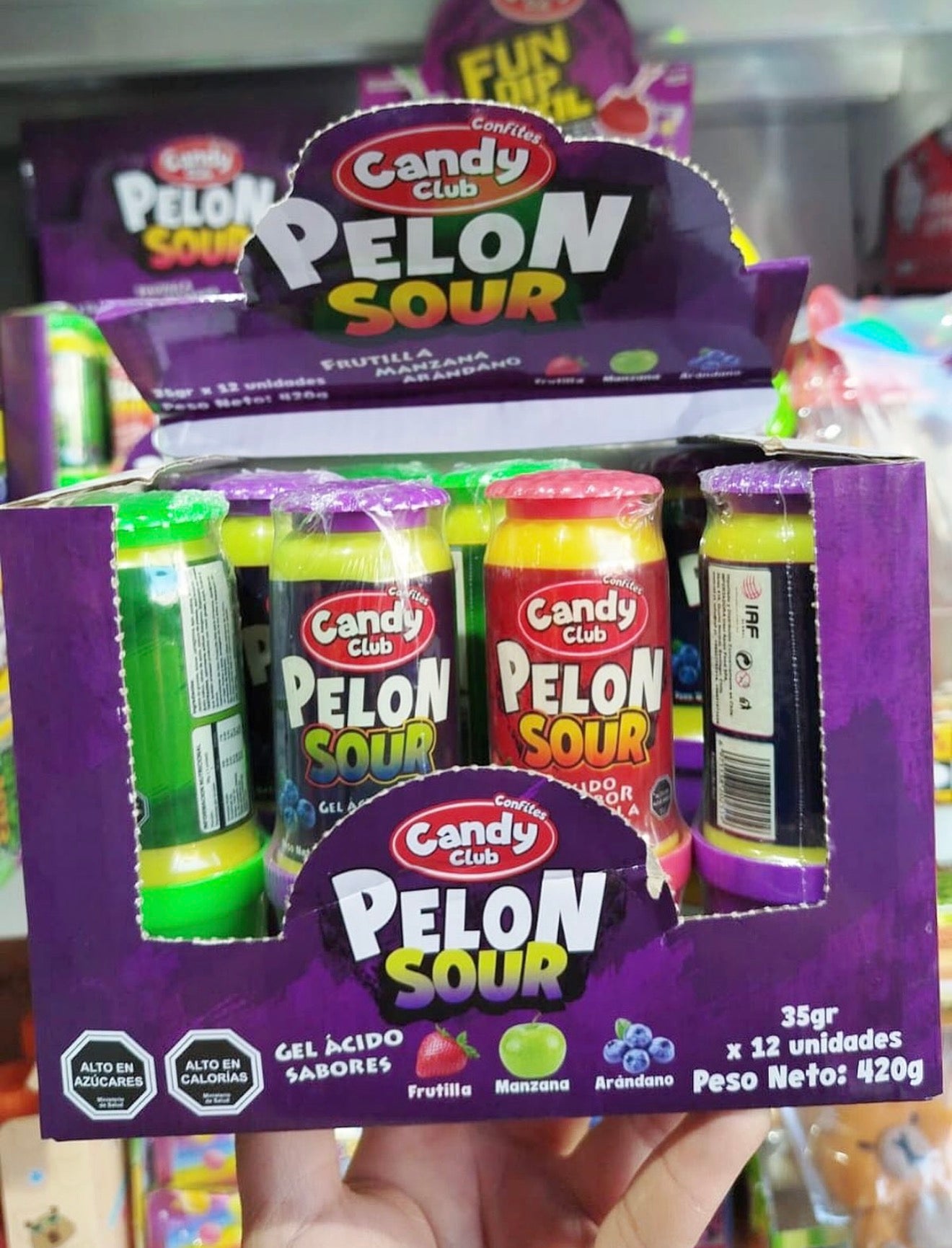 12 pelon sour gel de caramelo ácido