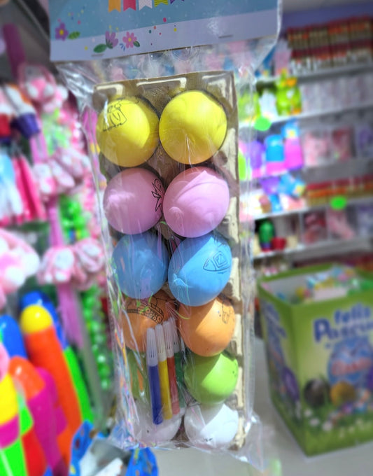 Bandeja de huevo para colorear