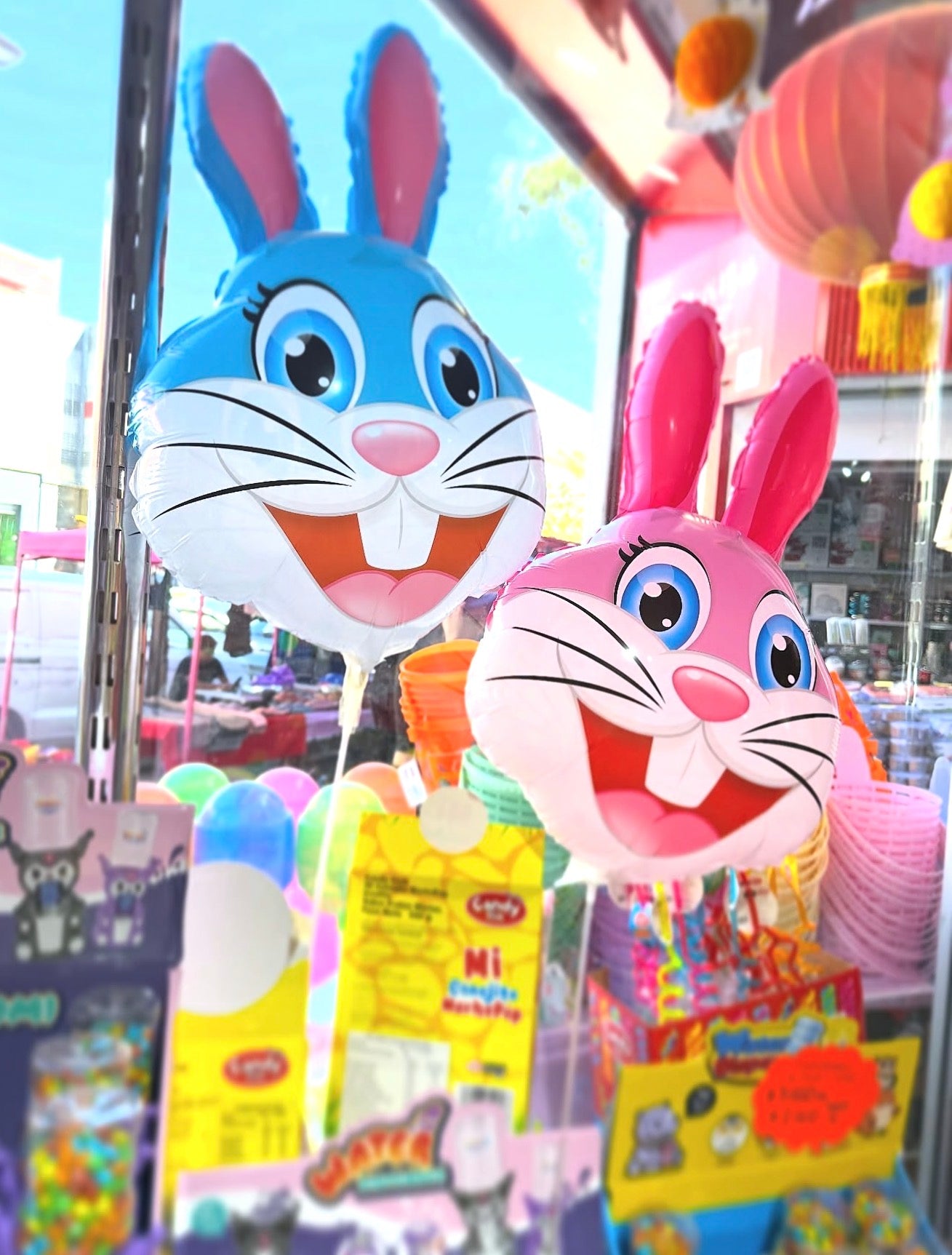 10 globos grandes con varilla