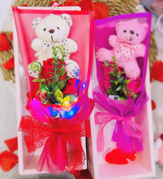 Ramo con luz y osito LV