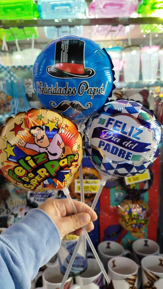 Docena de globo pequeño con varilla