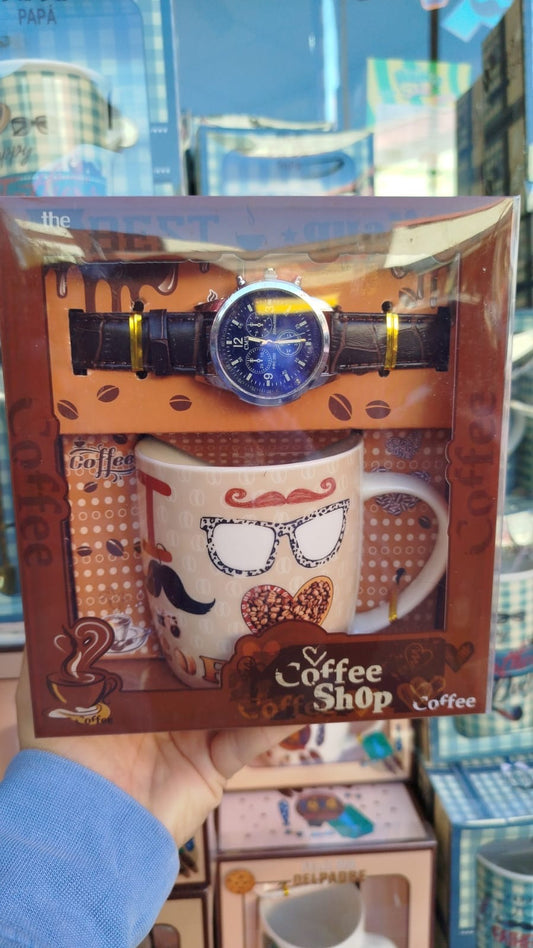 Taza con reloj