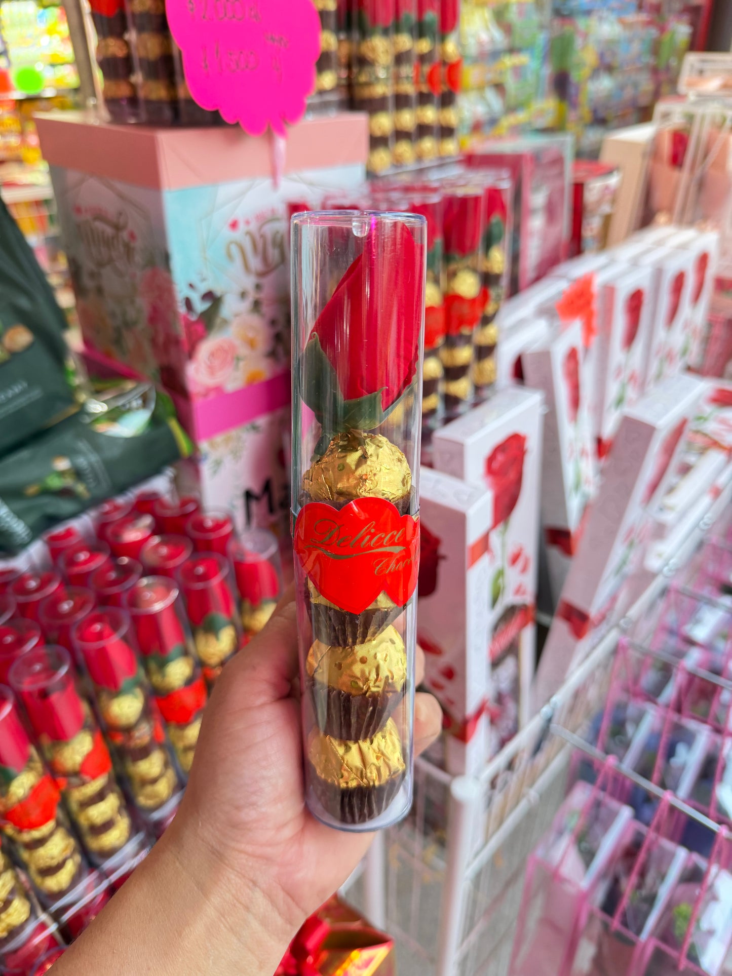 Bombones rosas
