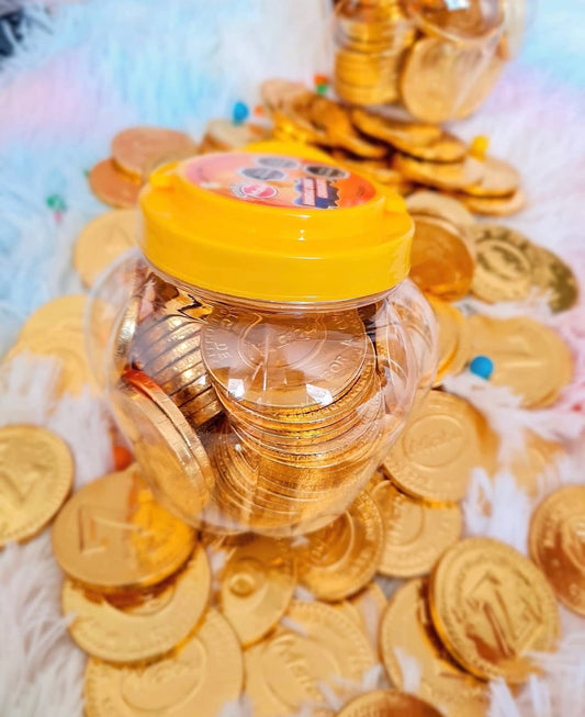 50 monedas de chocolate