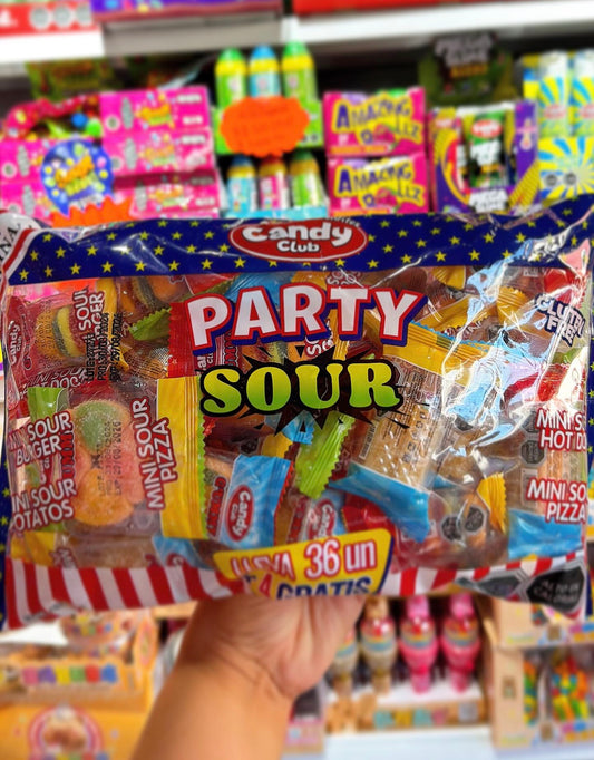 Balsa de 40 gomitas envueltas de forma individual de forma comida rápida