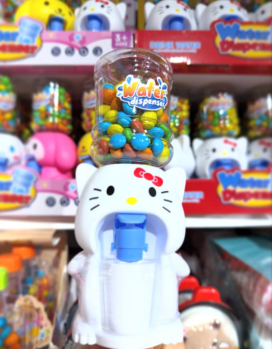 12 dispensador de agua hello kitty con dulces de regalo